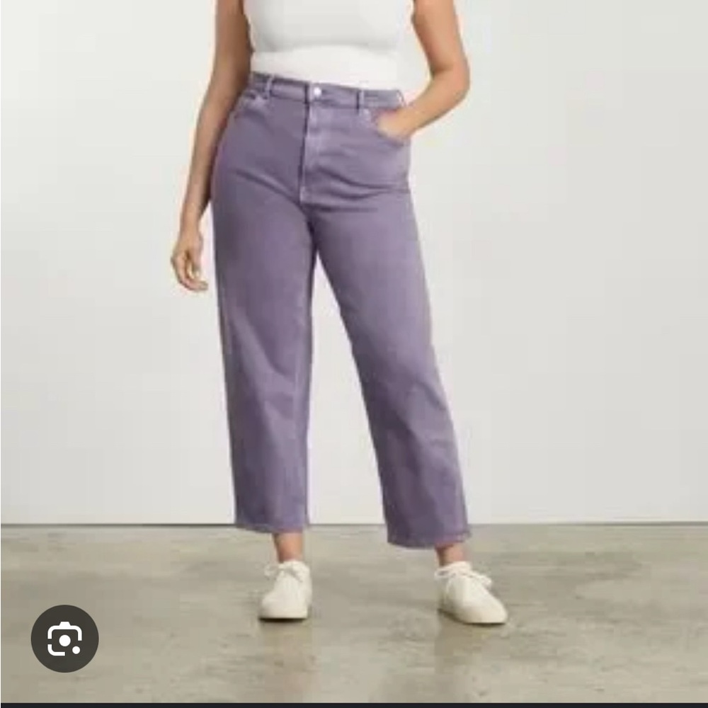 Everlane high waisted purple jeans